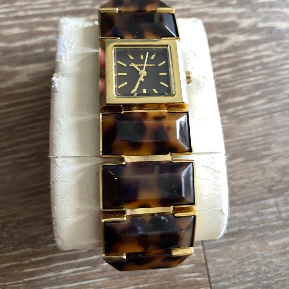 Michael Kors Tortoise Watch - Womens
